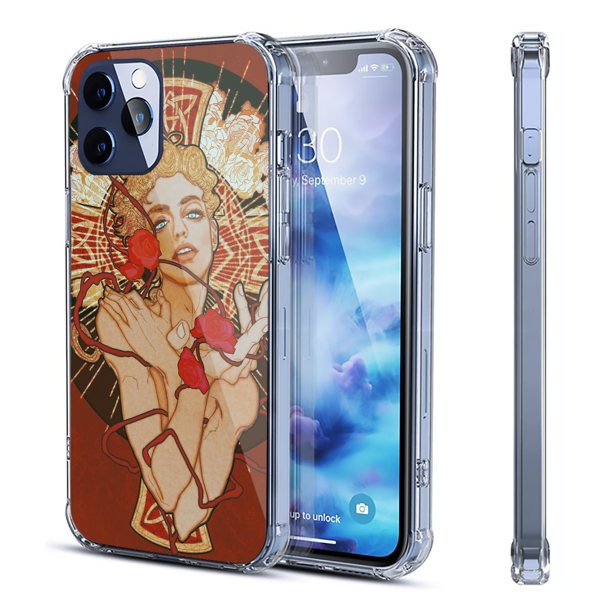 （画像用） ジョジョの奇妙な冒険 JoJo's Bizarre Adventure 【iPhone 12シリーズ対応】透明スマホケース（クリアソフトケース）
